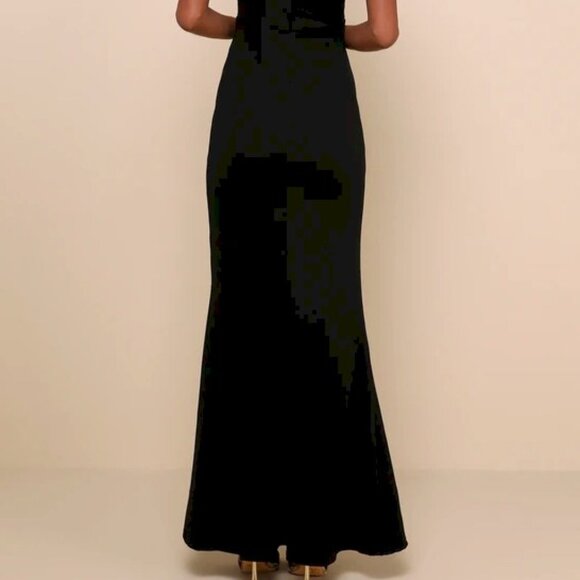 Melora Black Sleeveless Maxi Dress Size Medium by Lulu's NWOT - Picture 4 of 7
